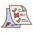 Exam results sticker  Icon