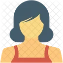 Female Profile Girl Icon