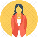 Female Teacher Professor Icon