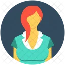 Female Anchor Secretary Icon