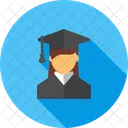 Female Student Study Icon