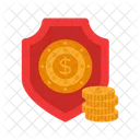 Financial Shield Dollar Shield Safe Money Icon