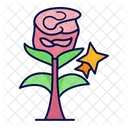 Flower Rose Bucket Icon