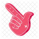 Foam Hand Foam Glove Foam Finger Icon