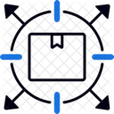 Globale Logistik Netzwerk Versand Symbol