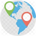 Gps Navigation Global Icon