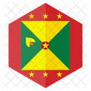 Bandeira Hexagono Bandeira Hexagono Ícone