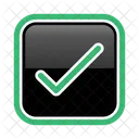 Green check mark button  Icon