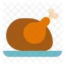 Grilled Chicken Food Icon