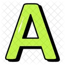 Letter A  Icon