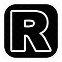 Letter R  Icon