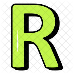 Letter R  Icon