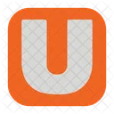 Letter U  Icon