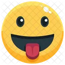 Lingua Emoji Emocao Ícone