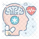 Brain Health Mental Health Brain Activity Icon