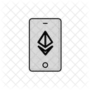 Phone Bitcoin Ethereum Icon