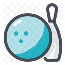 Pins Bowling Ball Icon