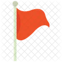 Red Flag Flag Pointer Icon