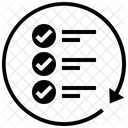 Repeated Checklist Routine Icon