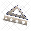 Ruler Triangle Ruler Arc Icon