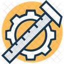 Service Cogwheel Ruler Icon