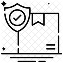 Sichere Logistik Schutz Versand Symbol