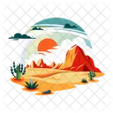 Sunset scene  Icon