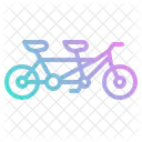 Tandem Fahrrad Romantisch Symbol