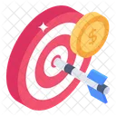 Hit Money Target Money Target Business Icon