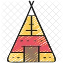 Tipi Tent Dinner Icon