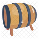 Wine Barrel Wine Cask Rum Drum Icon