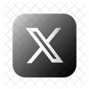 X Letter Alphabet Icon