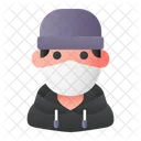 Man Avatar Medical Mask Icon