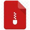 Zip File Document Icon