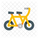 Zweisitzer Fahrrad Tandem Rader Symbol