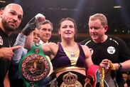 Katie Taylor Amanda Serrano Caroline Dubois boxing belt