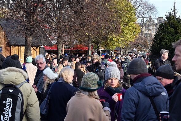 UK Christmas market most crowded Europe edinburgh