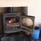 how to clean log burner glass