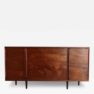  Dunbar Mid Century Mahogany Twelve Drawer Chest Dresser by Edward Wormley for Dunbar