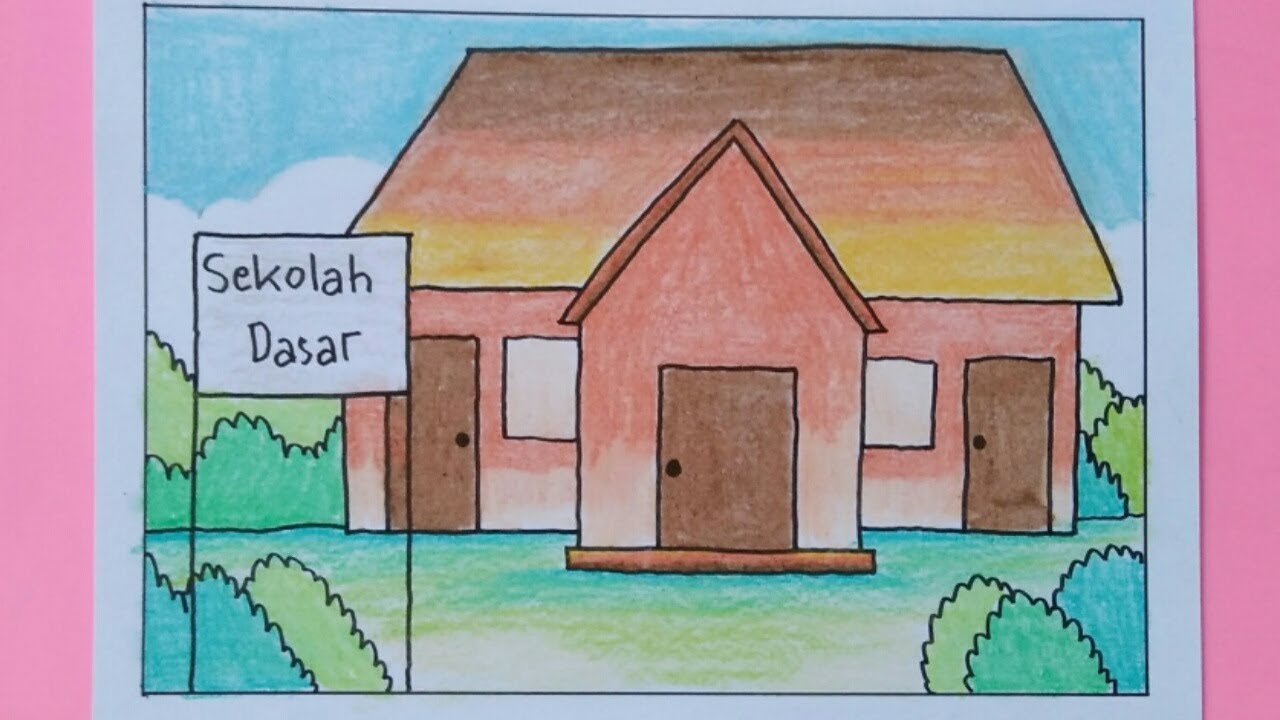 Detail Contoh Gambar Sekolah Sd Nomer 2