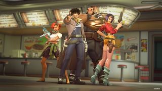 Overwatch 2 x Cowboy Bebop collaboration promotional screenshot