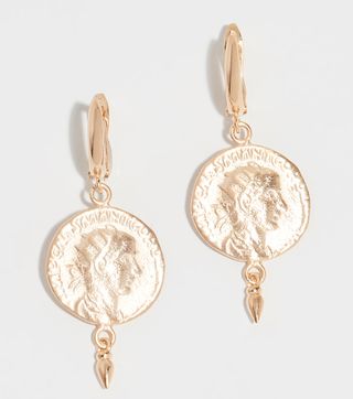 Maison Irem + Coin Drop Earrings