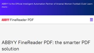Abbyy FineReader website screenshot.