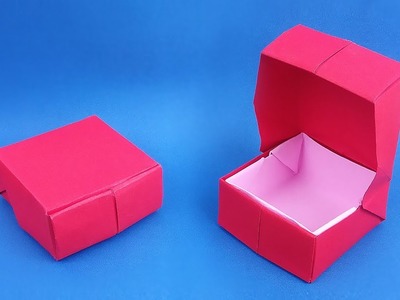 Origami: Ring Box. Gift Box | How to make a Ring Box! - Instructions in English (BR)