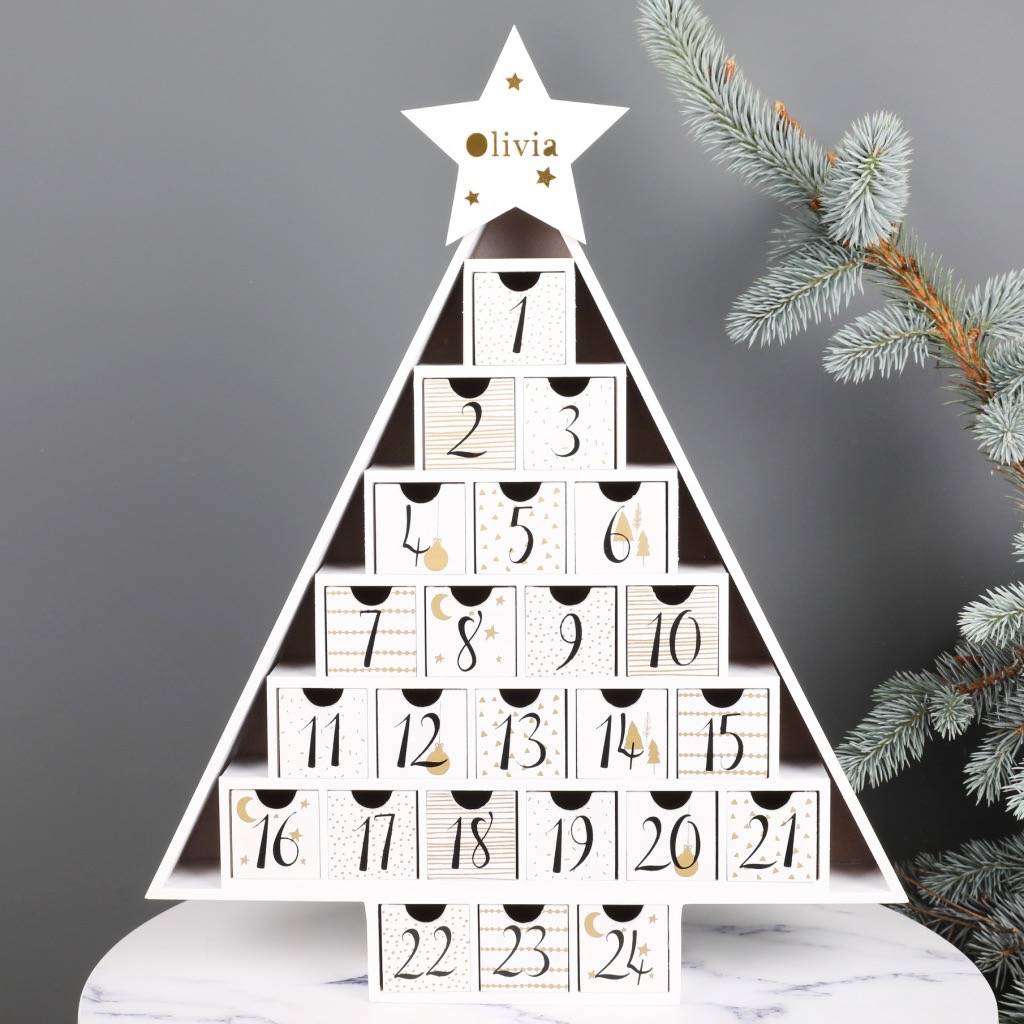 Related image | Wooden advent calendar, Christmas tree advent calendar ...