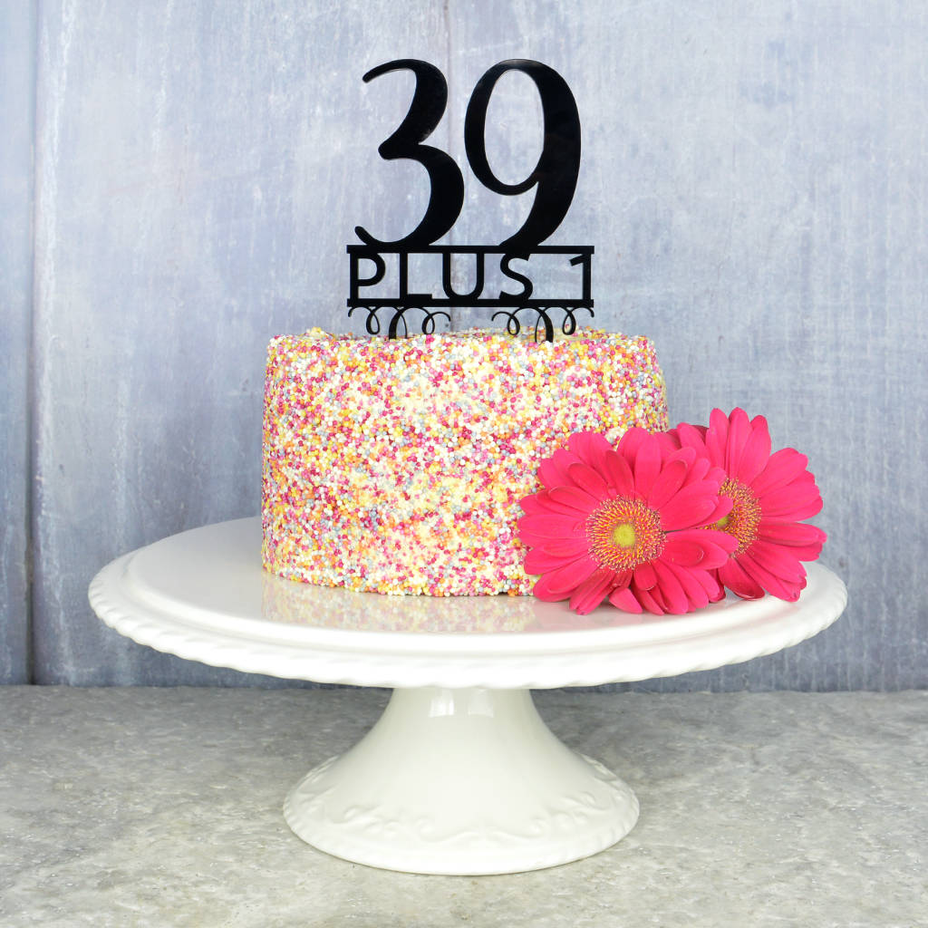 40th Birthday Cake Topper SVG