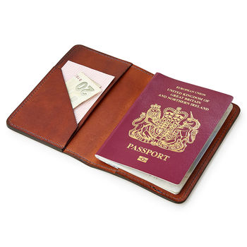 Personalised Leather Passport Holder, 3 of 4