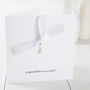 Personalised Silver Plated Initial Charm Card, thumbnail 1 of 5