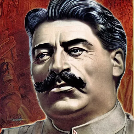 portrait of stalin wearing sunglasses, beautiful | Stable Diffusion ...