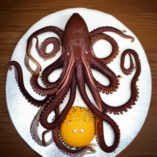 a cake made of octopus tentacles, food photography | Stable Diffusion ...